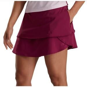 FootJoy Women's Performance Layered Golf Skort in Fig Size XS